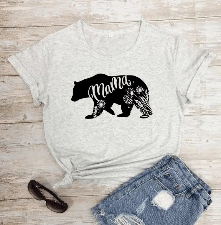 Matras Bear Graphic T-Shirt White Short Sleeve - Image 8