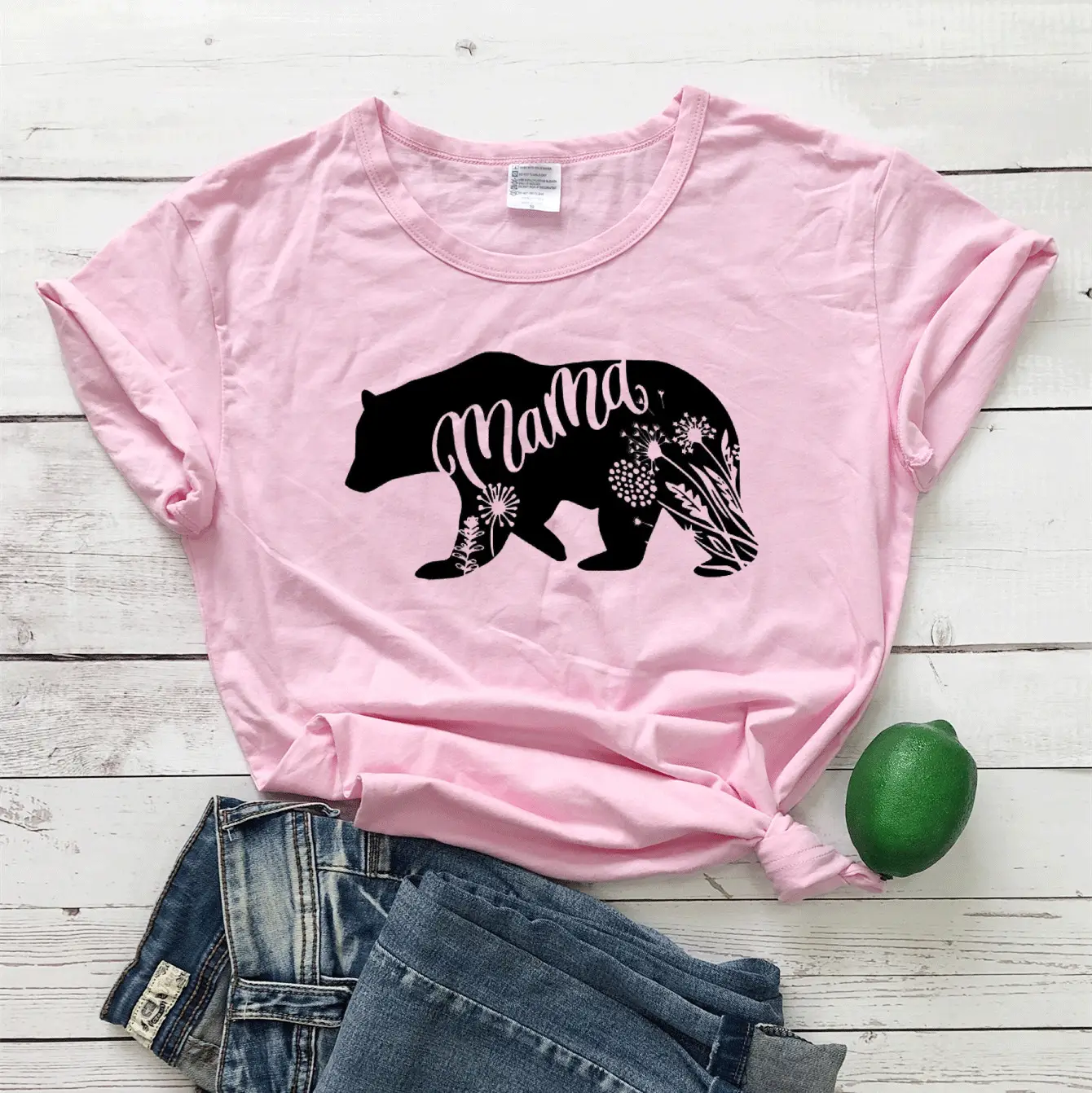 Matras Bear Graphic T-Shirt White Short Sleeve - Image 9