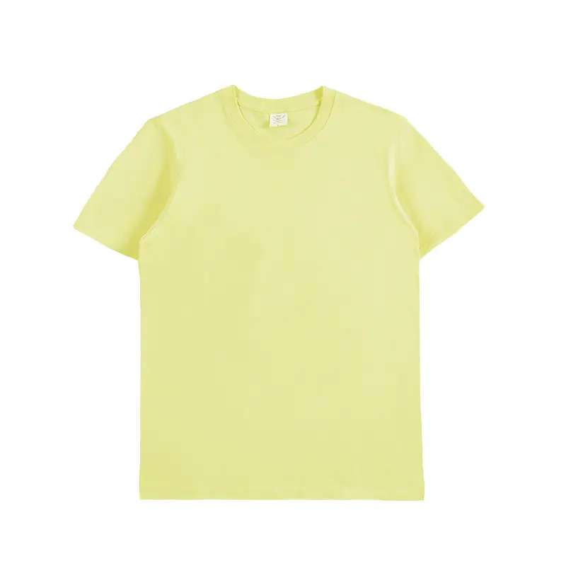 2021 Cotton Round Neck T-Shirt Rose Pink