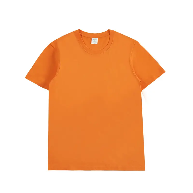 2021 Cotton Round Neck T-Shirt Rose Pink