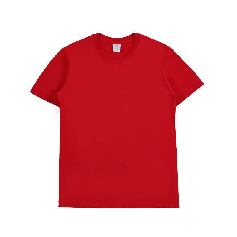 2021 Cotton Round Neck T-Shirt Rose Pink
