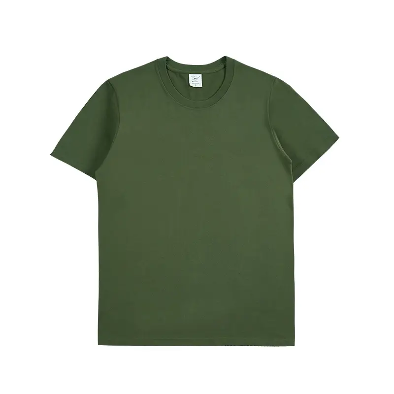 2021 Cotton Round Neck T-Shirt Rose Pink