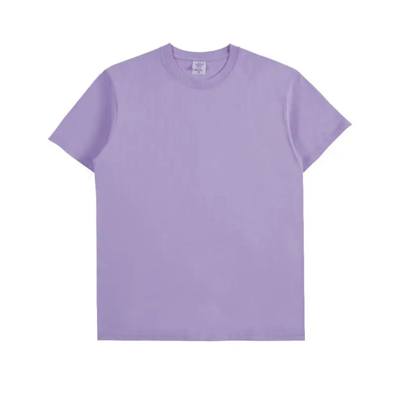 2021 Cotton Round Neck T-Shirt Rose Pink