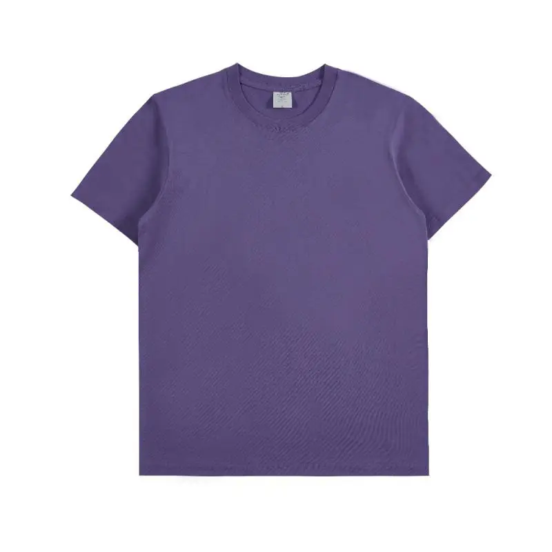 2021 Cotton Round Neck T-Shirt Rose Pink
