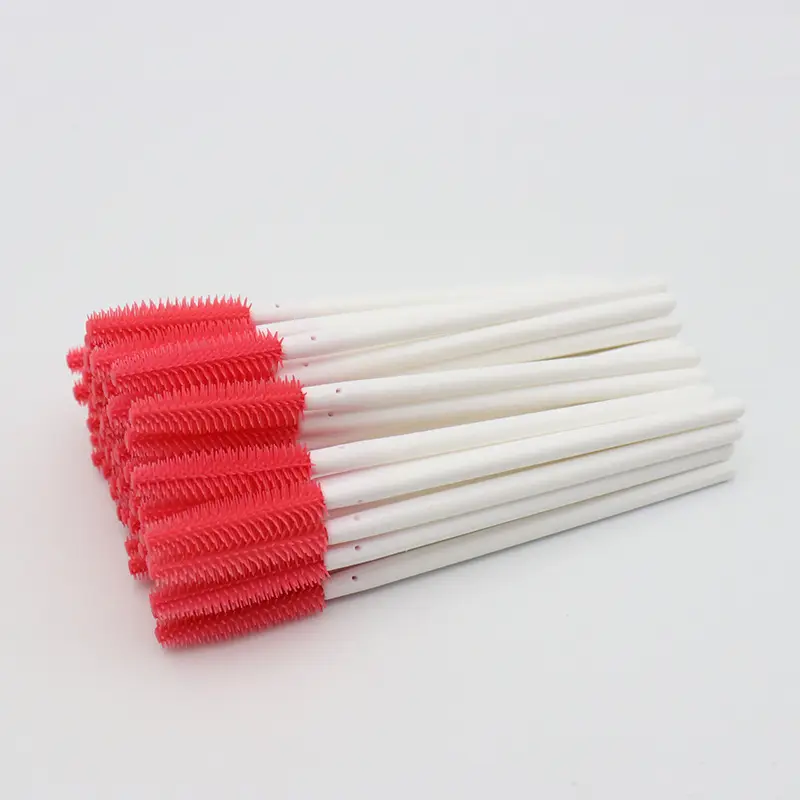 Disposable Silicone Eyelash Brush Set Green White