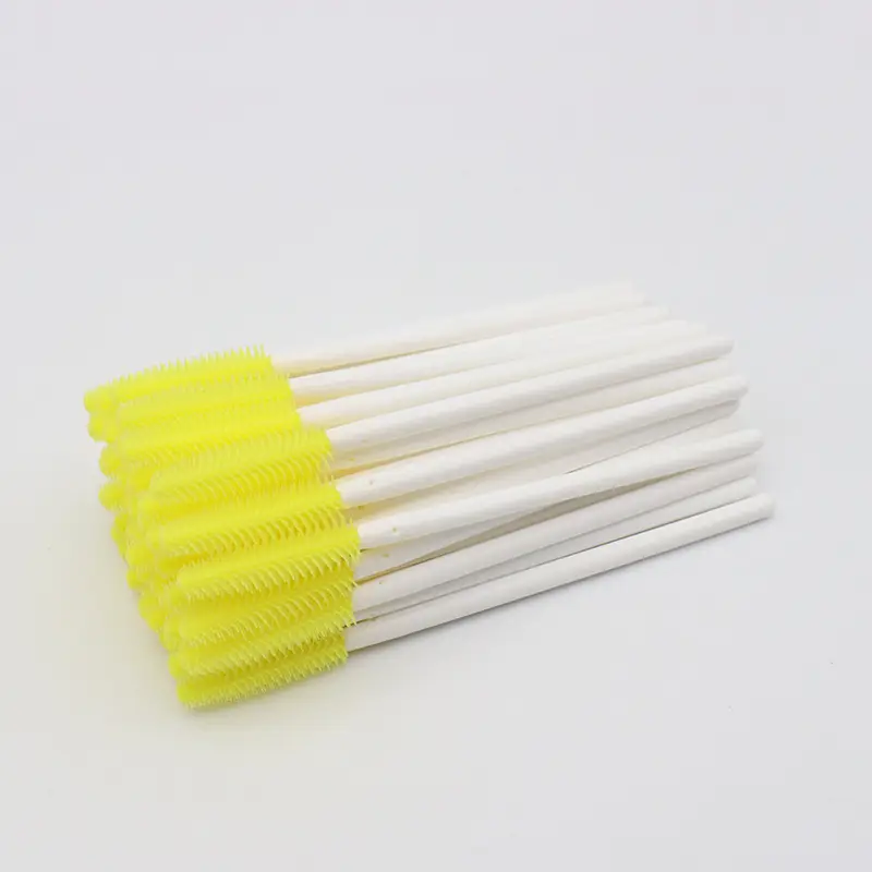 Disposable Silicone Eyelash Brush Set Green White - Image 7