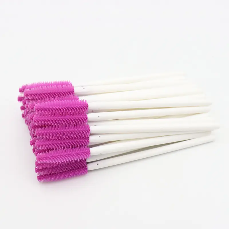 Disposable Silicone Eyelash Brush Set Green White - Image 8