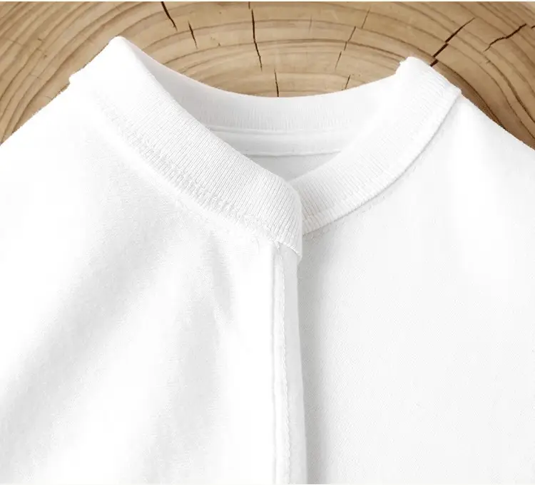Men's Grey Long Sleeve Cotton T-Shirt 320g — feature 11
