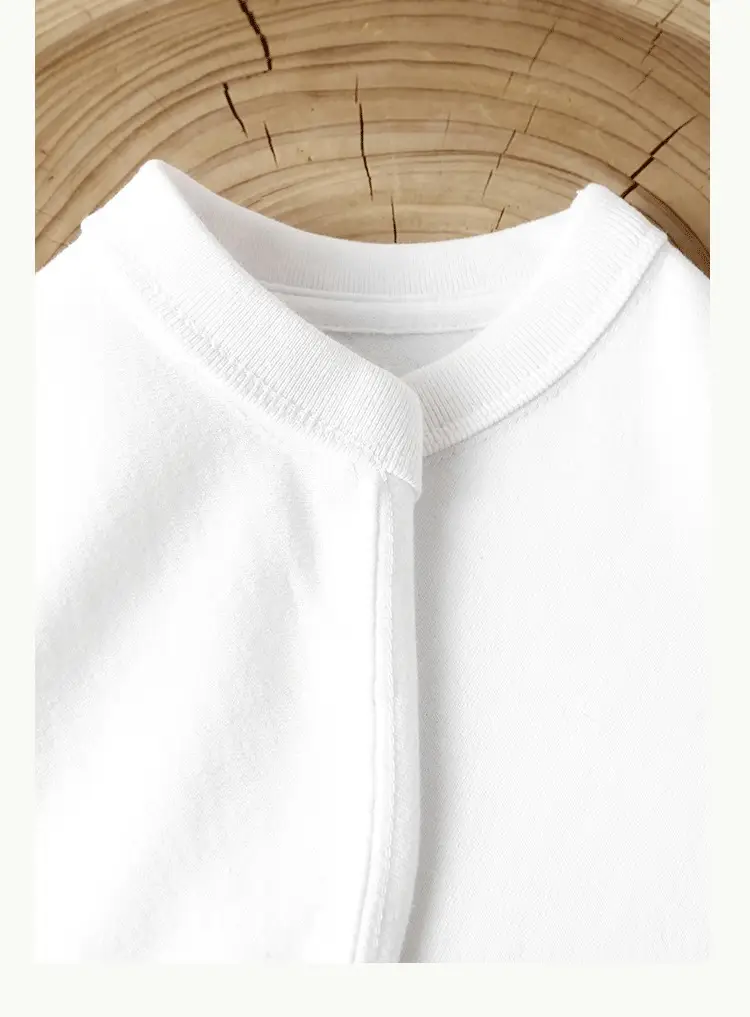 Men's Grey Long Sleeve Cotton T-Shirt 320g — feature 20