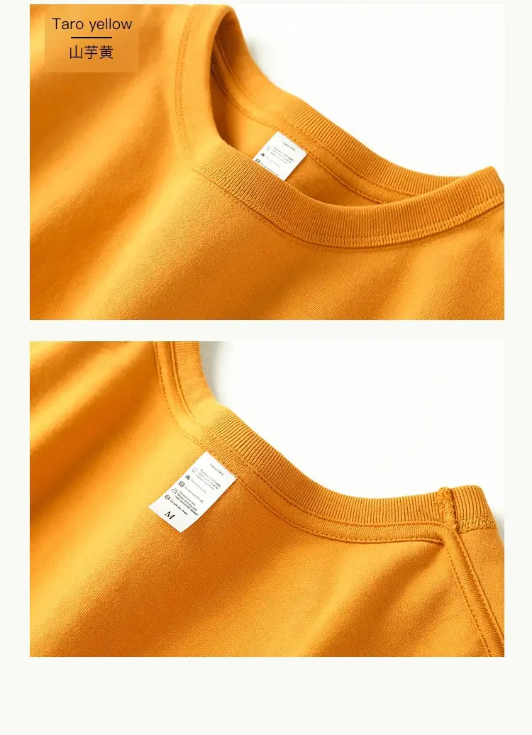Men's Grey Long Sleeve Cotton T-Shirt 320g — feature 28
