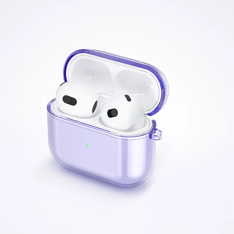 All-In-One Anti-Fall AirPods Case Purple TPU — feature 13