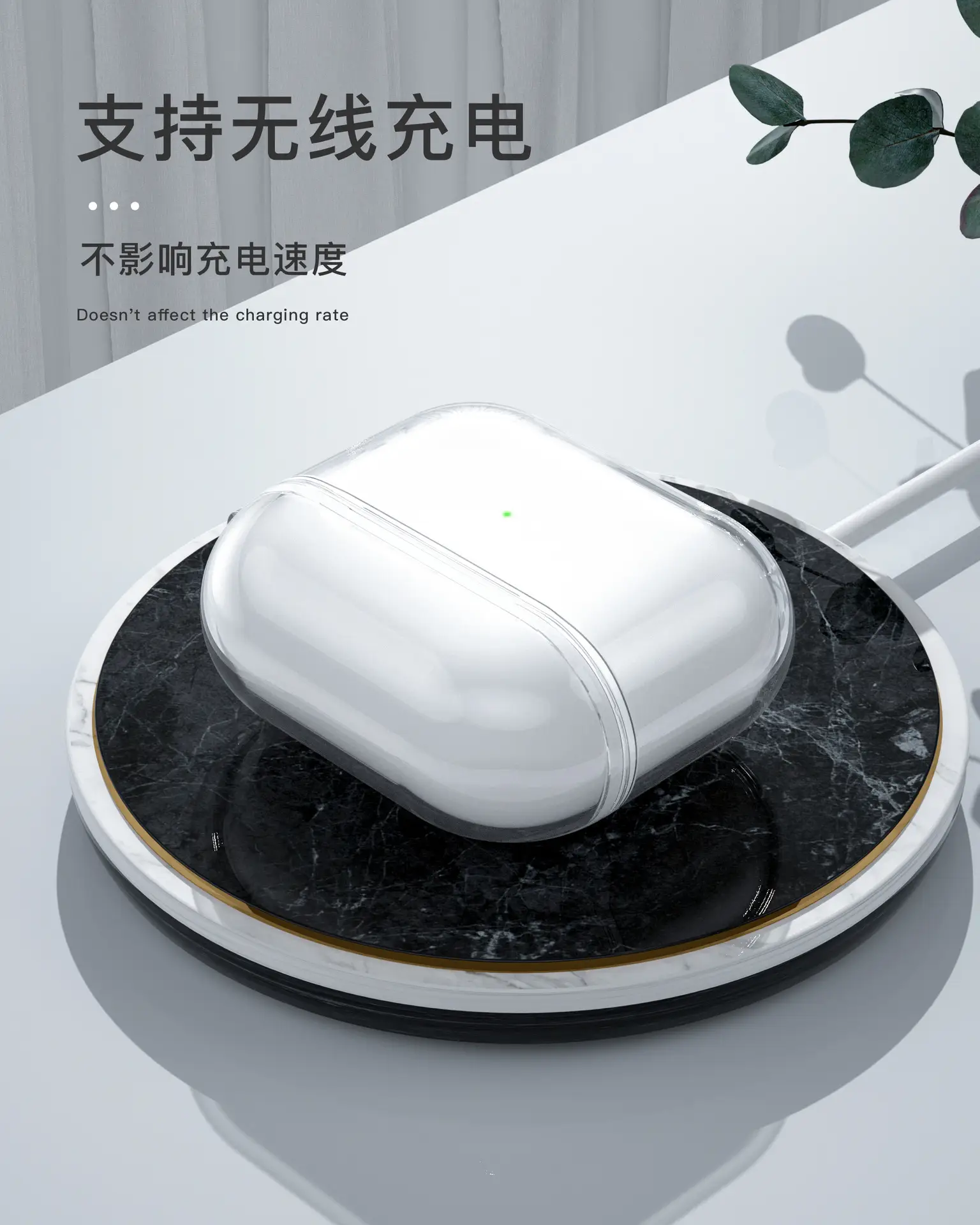 All-In-One Anti-Fall AirPods Case Purple TPU — feature 9