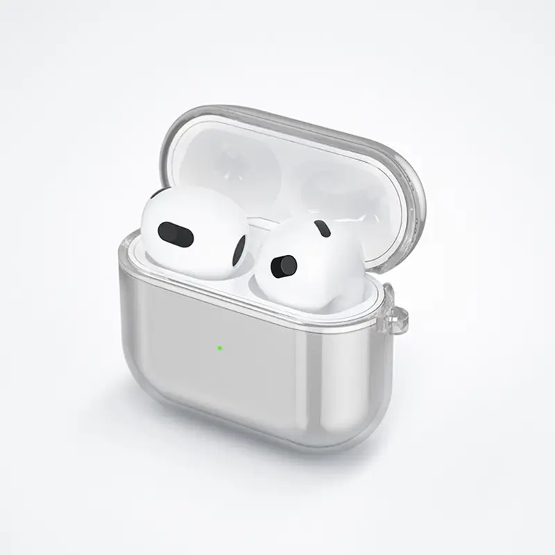 All-In-One Anti-Fall AirPods Case Purple TPU - Image 2