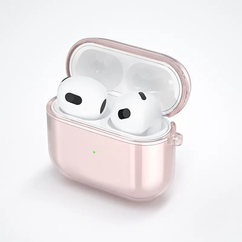 All-In-One Anti-Fall AirPods Case Purple TPU - Image 3