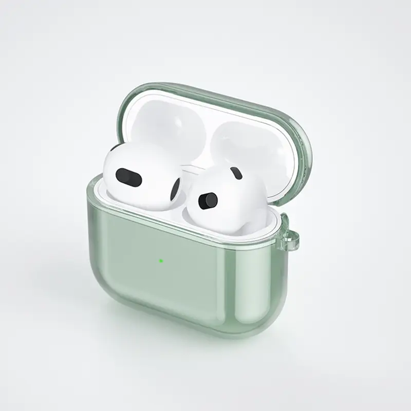 All-In-One Anti-Fall AirPods Case Purple TPU - Image 4