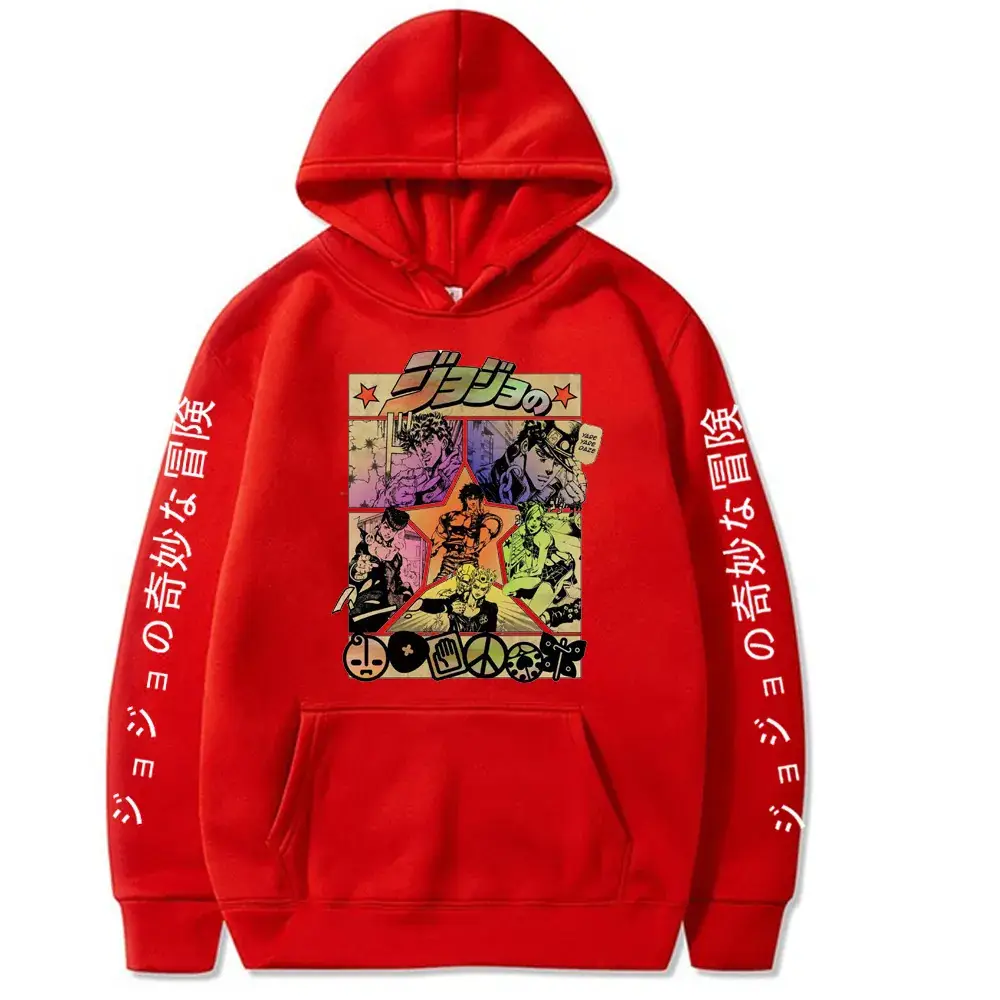 White Cross-Brand JOJO Hooded Sweatshirt for Men Women