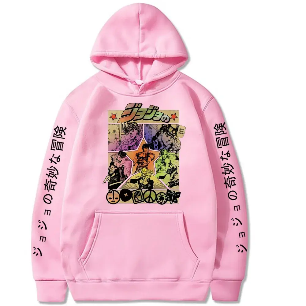 White Cross-Brand JOJO Hooded Sweatshirt for Men Women