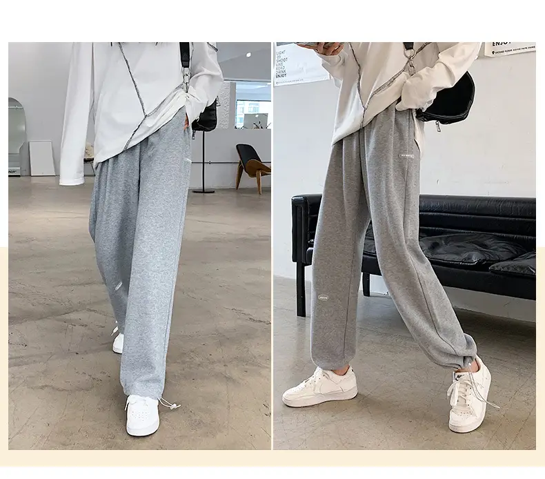 Women Gray Fleece Capri Pants Slimming Winter High Waist — feature 16