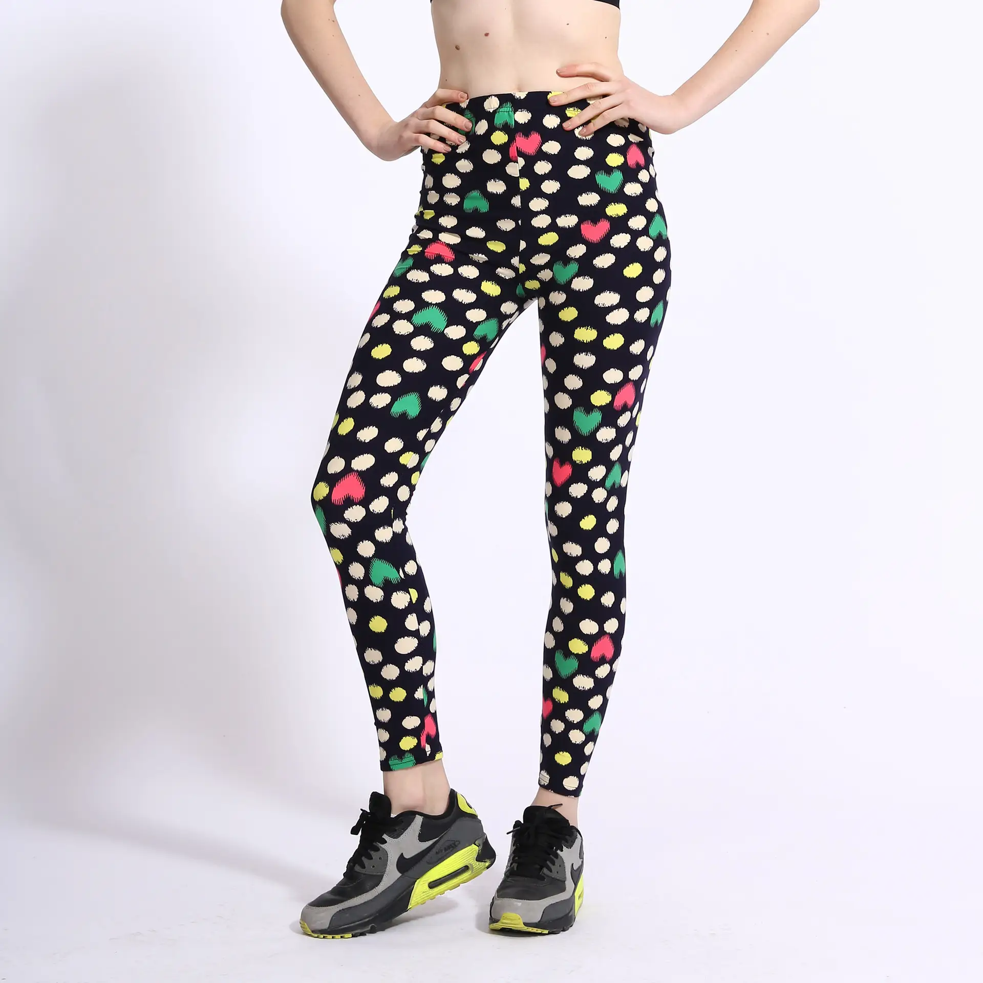 Pink Butterfly Print Leggings with Silk Blend - Image 7