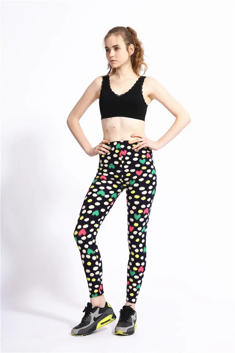 Pink Butterfly Print Leggings with Silk Blend - Image 3