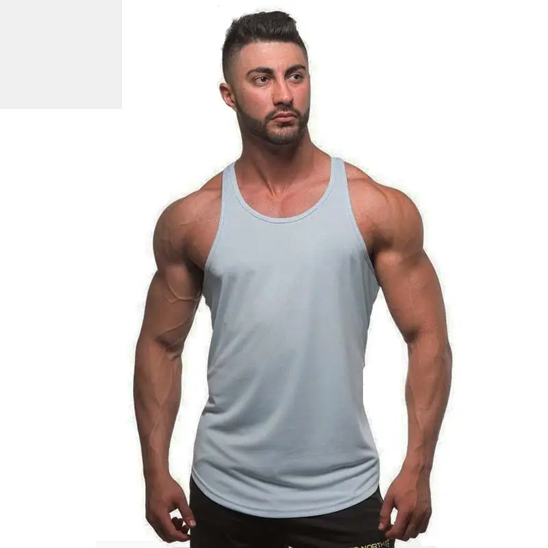 Men's Red Cotton Camisole Base Solid - Image 3