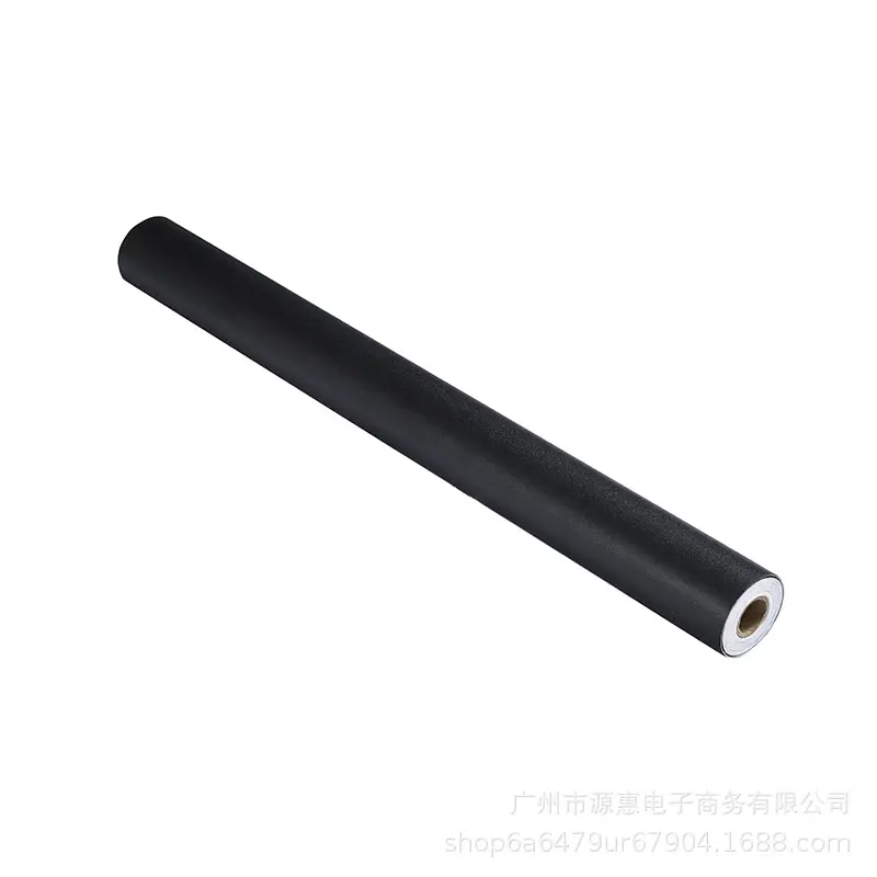 Pure black white wallpaper self-adhesive wood grain waterproof wallpaper frosted matte plain color versatile TV background sticker