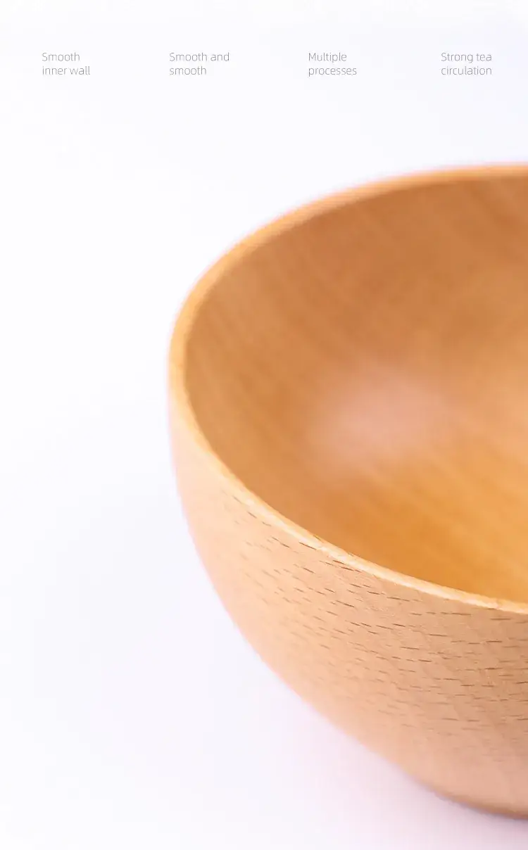 Hand Polished Wooden Rice Bowl Large Medium Small — feature 23