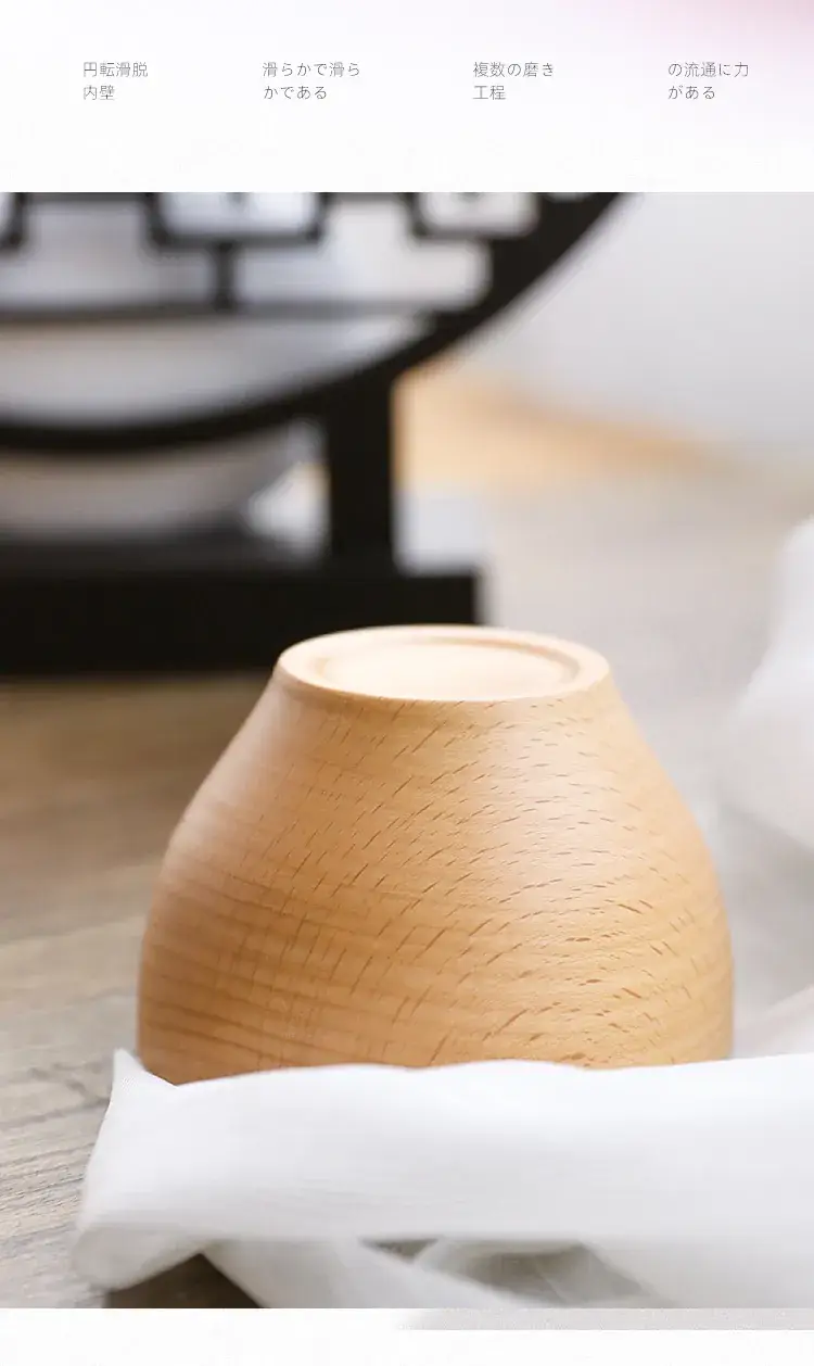 Hand Polished Wooden Rice Bowl Large Medium Small — feature 24