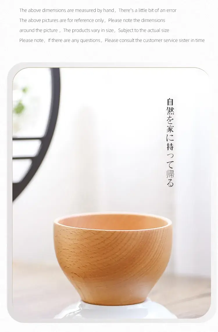 Hand Polished Wooden Rice Bowl Large Medium Small — feature 25