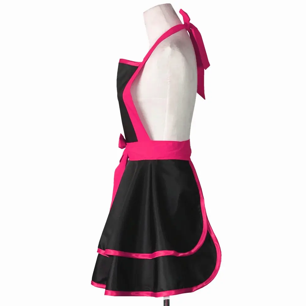 Black Tpu Waterproof Princess Apron for Women - Image 12