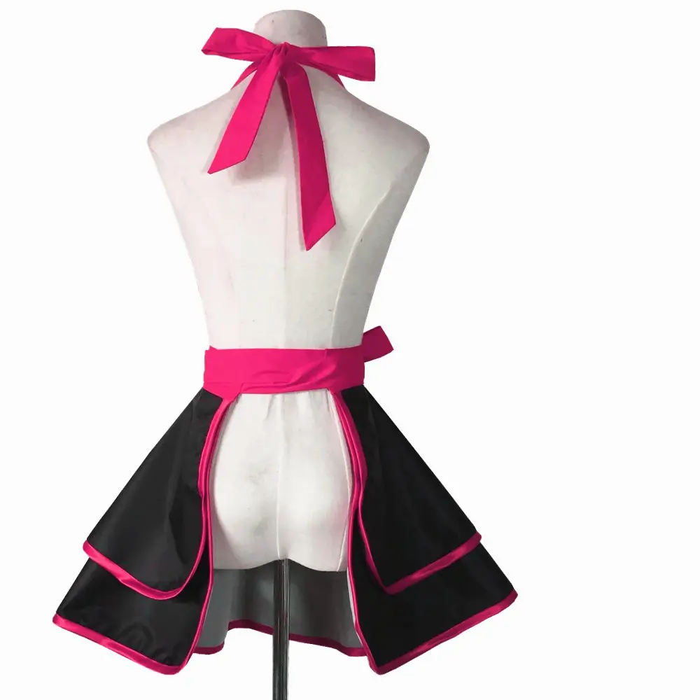Black Tpu Waterproof Princess Apron for Women - Image 13