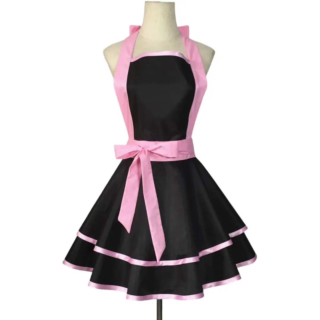 Black Tpu Waterproof Princess Apron for Women - Image 2