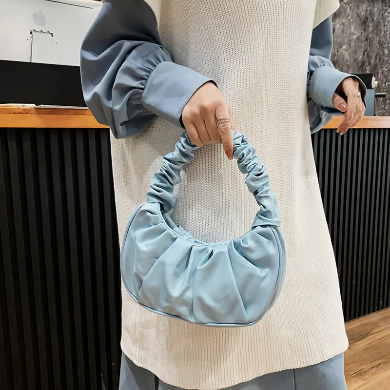 Gold Pleated Women's Shoulder Bag 2020 - Image 17