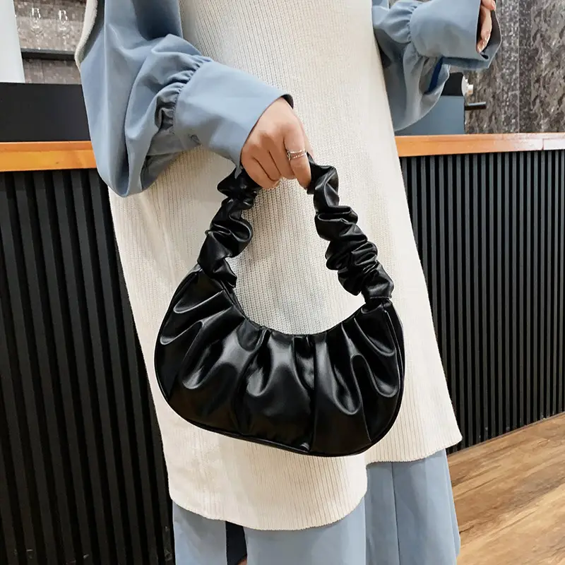 Gold Pleated Women's Shoulder Bag 2020 - Image 19