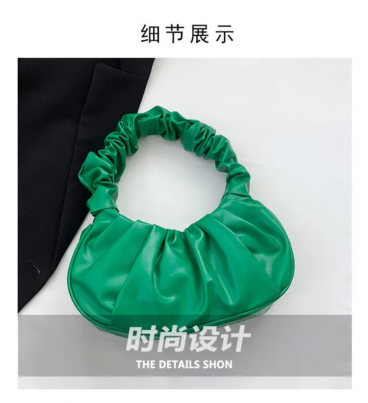 Gold Pleated Women's Shoulder Bag 2020 — feature 3