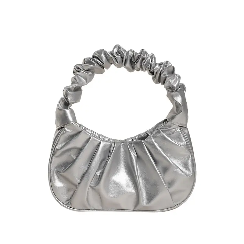 Gold Pleated Women's Shoulder Bag 2020 - Image 10