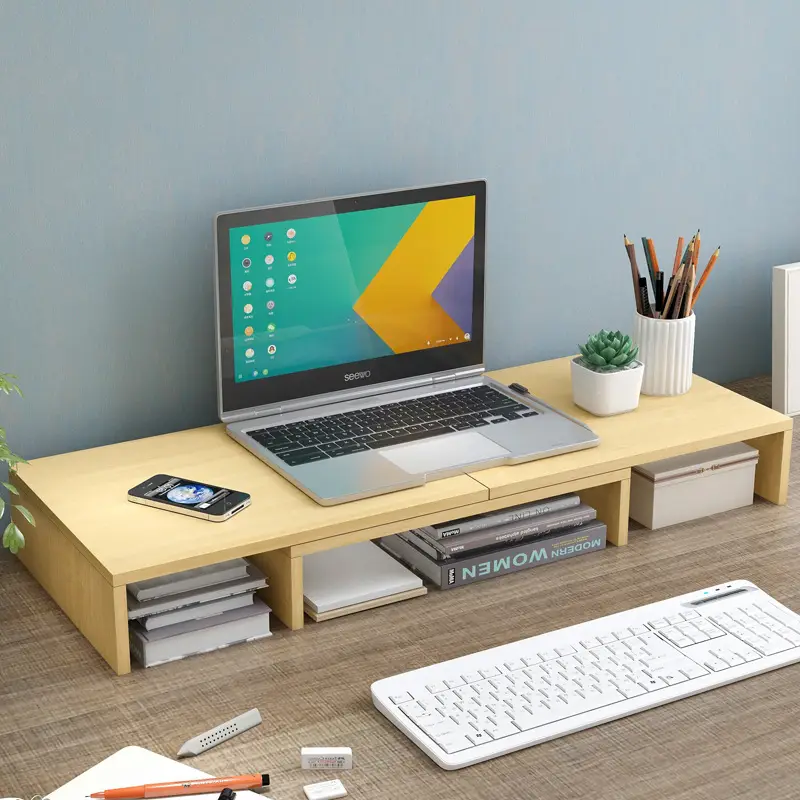 Telescopic Laptop TV Monitor Stand for Double Screen Desk