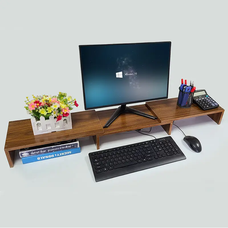 Telescopic Laptop TV Monitor Stand for Double Screen Desk