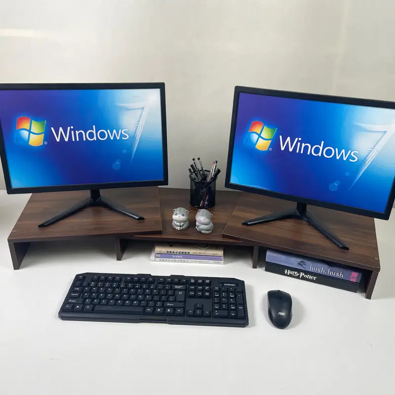 Telescopic Laptop TV Monitor Stand for Double Screen Desk