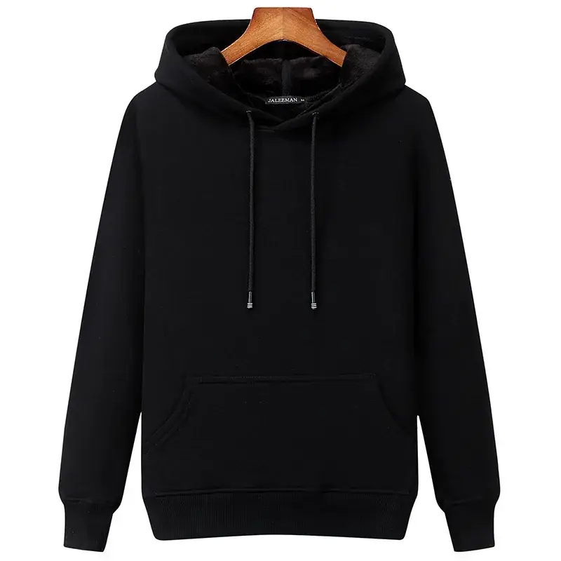 Men's Green Velvet Hooded Sweatshirt - Image 13