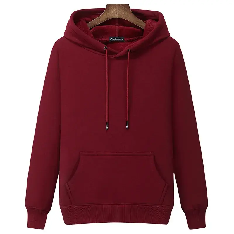 Men's Green Velvet Hooded Sweatshirt - Image 14