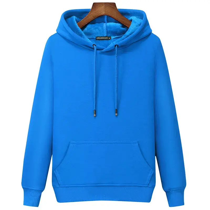 Men's Green Velvet Hooded Sweatshirt - Image 15
