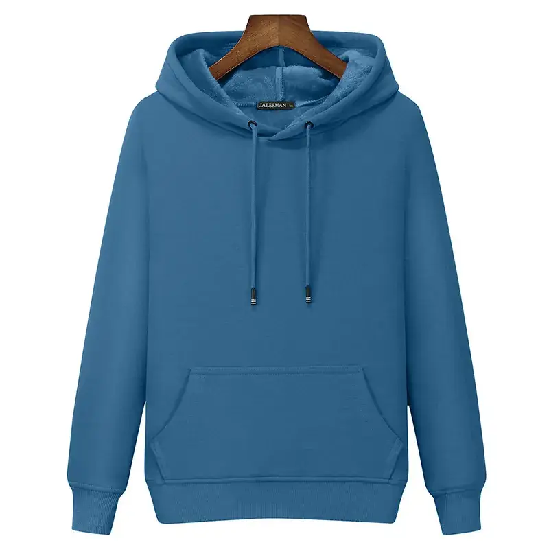 Men's Green Velvet Hooded Sweatshirt - Image 10