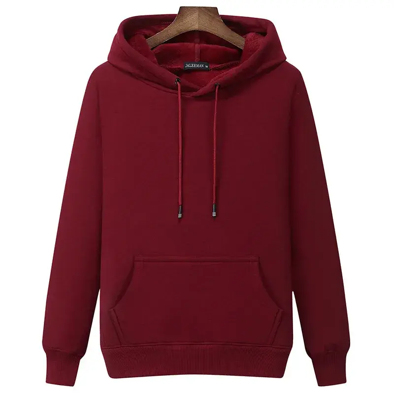 Men's Green Velvet Hooded Sweatshirt - Image 5