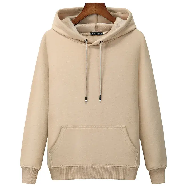 Men's Green Velvet Hooded Sweatshirt - Image 8