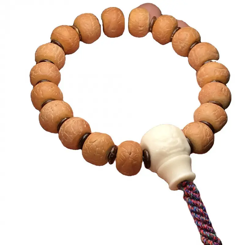 Xizang Buddhist Bead Bracelet for Women with Red Leather Strap - Image 9