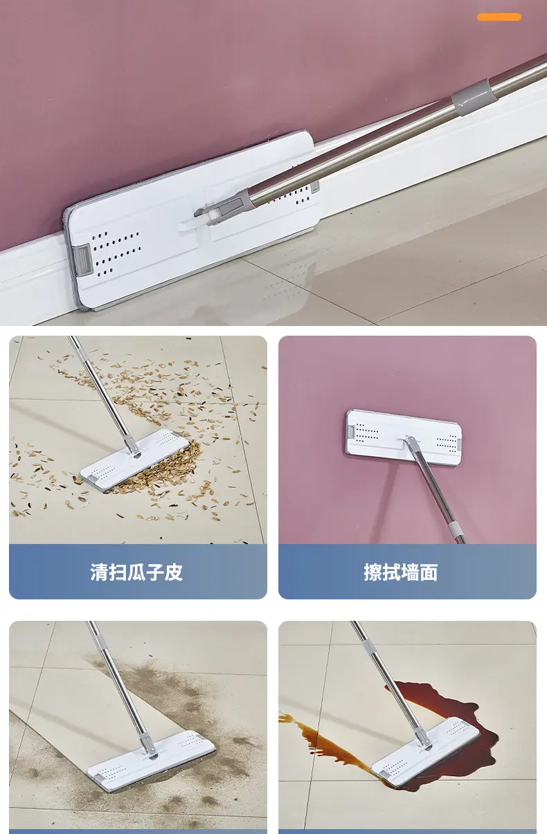 Extra-large Lazy Mop Set 38cm Bilateral Outlet Hand-free Mop — feature 9