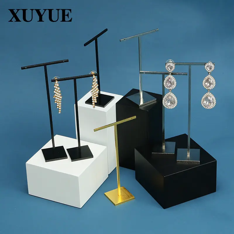 Metal Earrings Display Rack Black Silver Gold - Image 13