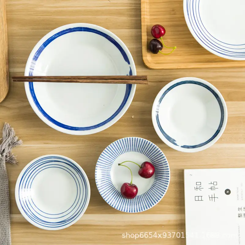 Japanese-style ceramic tableware 5.5 inch bone-spitting dish - Image 8