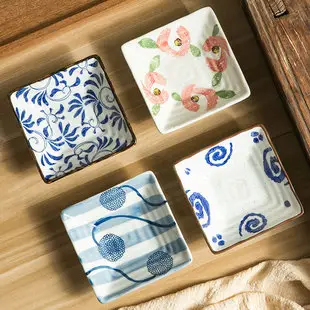 Japanese-style ceramic tableware 5.5 inch bone-spitting dish — feature 1
